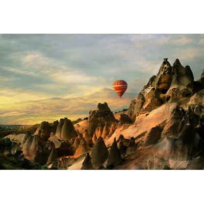 Fototapete PAPERMOON "Photo-Art EMINE BASA, CAPPADOCIA", bunt, B:3,5m L:2,6m, Vlies, Tapeten