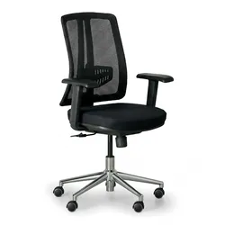 Bürostuhl HUMAN, Stahlkreuzgestell, schwarz