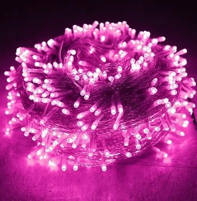 DynamicDeals Xmas LED Fairy String Lights, Waterproof Christmas Tree Lights For Indoor & Outdoor Home Decor pink