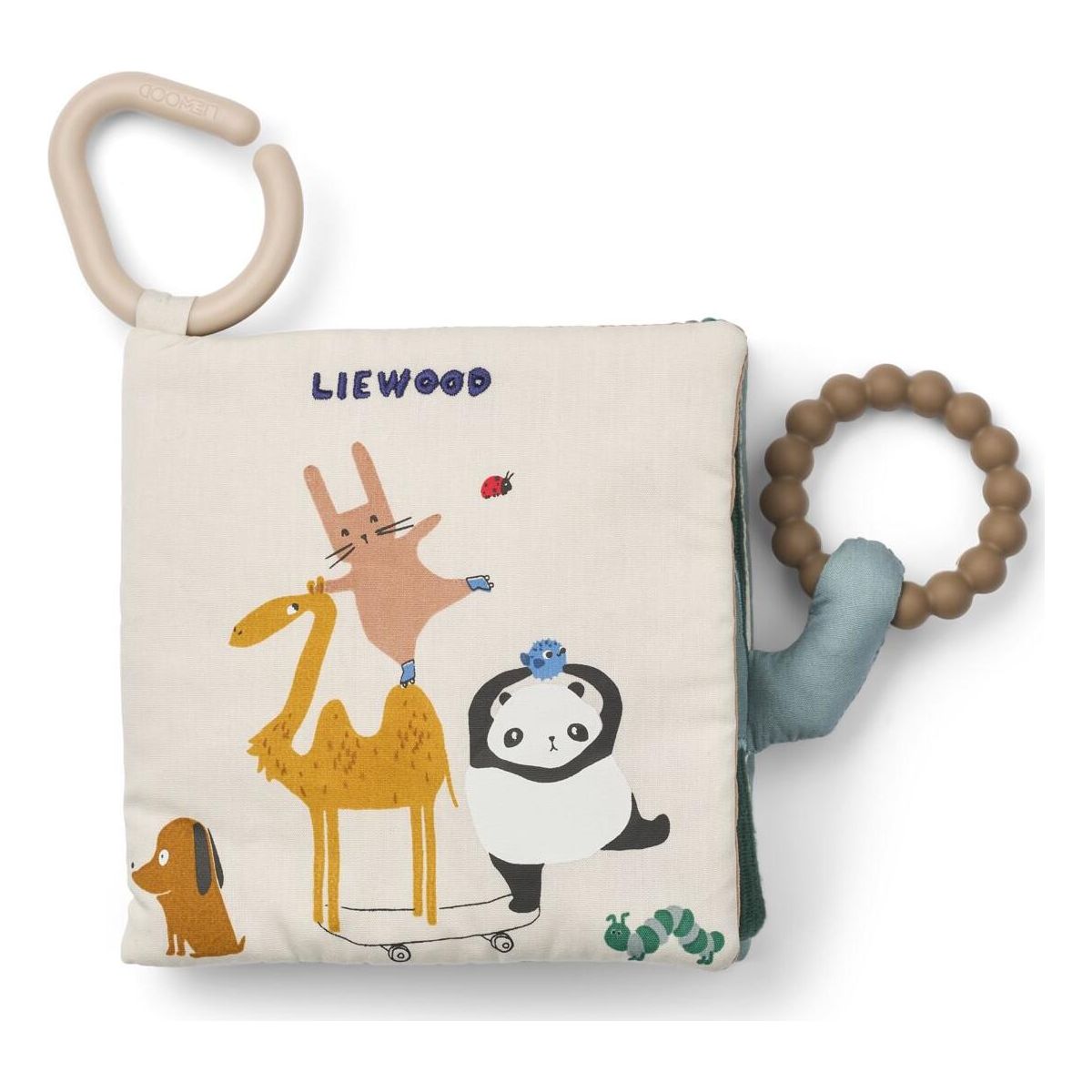 Liewood Fey Around The World Fabric Book around the world / sandy (2604) ONE SIZE LW20749-2604-ONE SIZE-CU