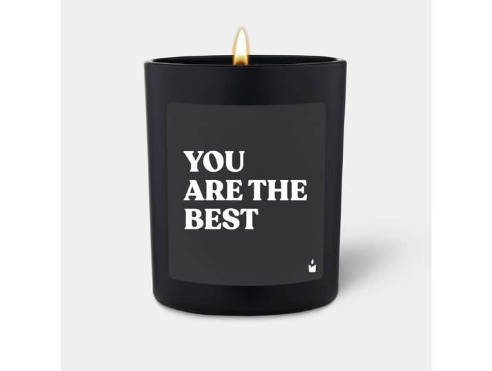 Duftkerze Schwarz Flowery You are the best
