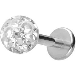 Titan Labret mit Innengewinde EPOXY-KUGEL