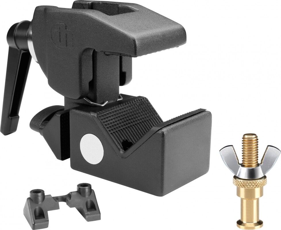 Adam Hall Accessories Super Clamp Mk2 Set 1 - Universal Haken Schwarz Mit Klemmhebel