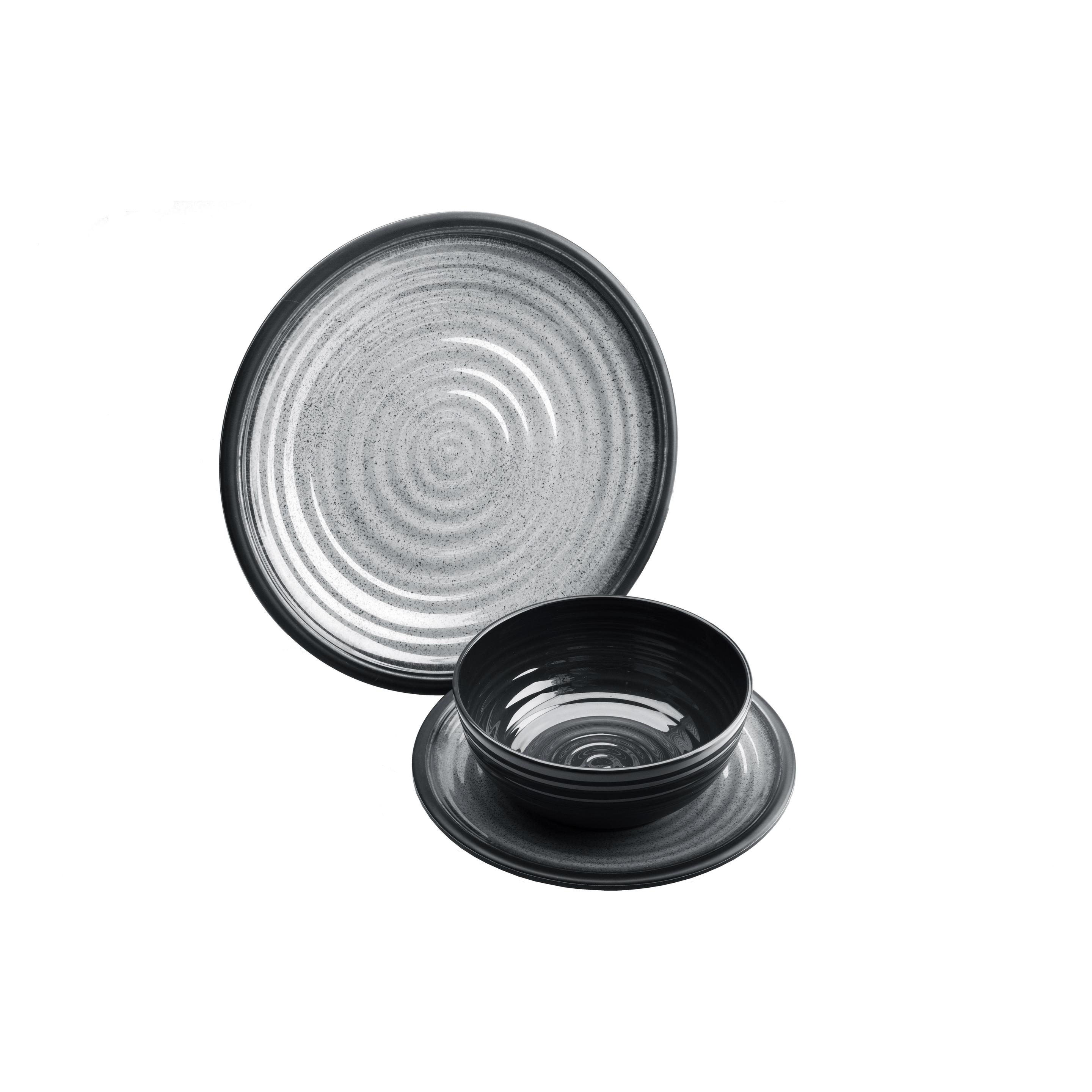 Flamefield Melamin-Set Premium Granite-Grey (114938)