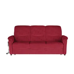 Polstermöbel Oelsa Schlafsofa  Sarah ¦ rot ¦ Maße (cm): B: 223 H: 100 T: 92.0