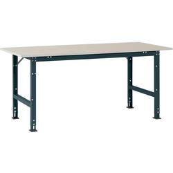 Manuflex AS0031.7016 Packtisch PACKPOOL Standard mit Melaminplatte, BxTxH = 2000 x 800 x 760-870 mm Anthrazit