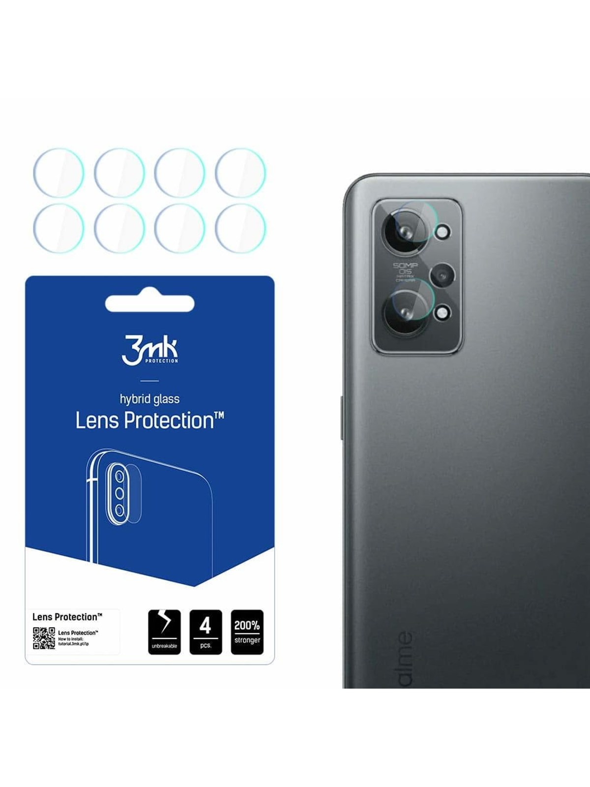 3mk Lens Protection Hybrid Camera Lens Glass - Realme GT 2 5G