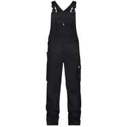 Ventura BW Arbeitslatzhose mit Kniepolstertaschen, schwarz, Schrittlänge Standard, Größe 64 - schwarz - 64