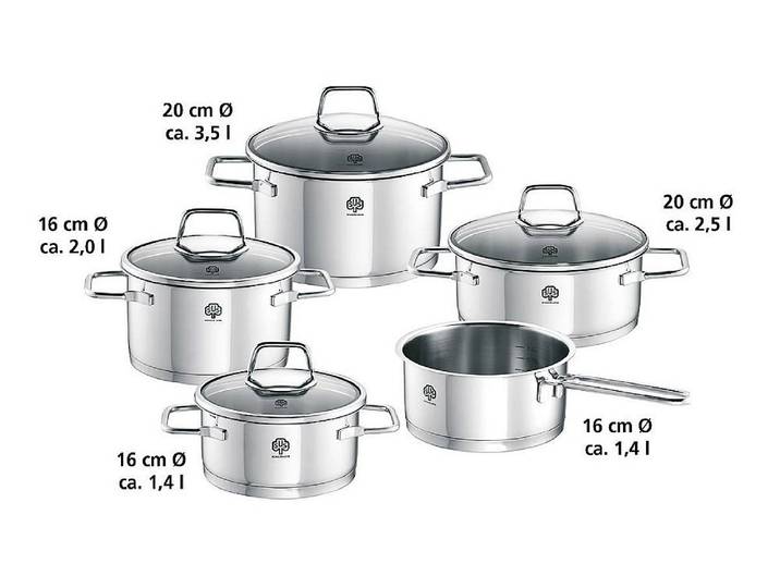 Kochgeschirr Wega - Maxi-Set 5-tlg. Wega
