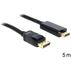 Delock Kabel Displayport 1.1 Stecker > High Speed HDMI-A Stecker Passiv 5 m schw