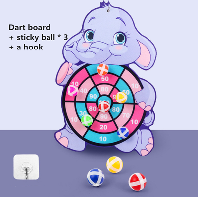 Smart Shopping Spot Sticky Ball Board Target, Cartoon Throw Ball, Educational Christmas Gift For Children elephant
