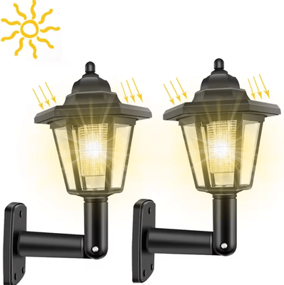 Inspire Curations 2PC Solar Wall Lights Outdoor Garden And Balcony Accent Lamps b