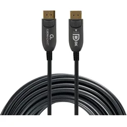 Cablexpert CABLE DISPLAY PORT AOC/PREM CC-DP8K-AOC-20M (20 m), Videokabel, Schwarz