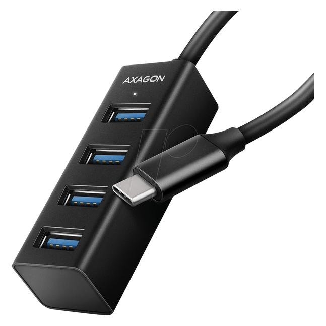 Axagon HUE-M1C Superspeed USB-C Mini Hub, 4x USB 3.0 (USB-C, 4 Ports) (HUE-M1C)