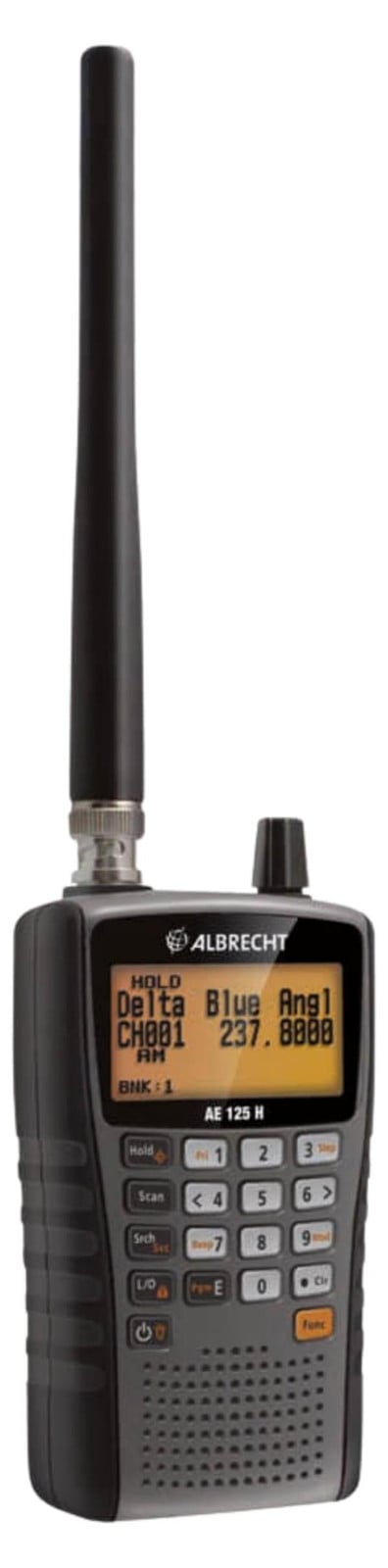 Albrecht AE 125 H functiescanner met 7 frequentiebanden, FM & AM, zwart