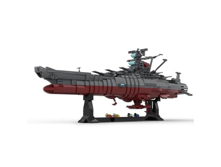 BuildCubes Technik Klemmbausteine Schiff Militär Bausatz, Klemmbausteine Kriegsschiff MOC Militär Schlachtschiff Bausteinetechnik Battleship, 2434Teile Technik Konstruktionsspielzeug Geschenk