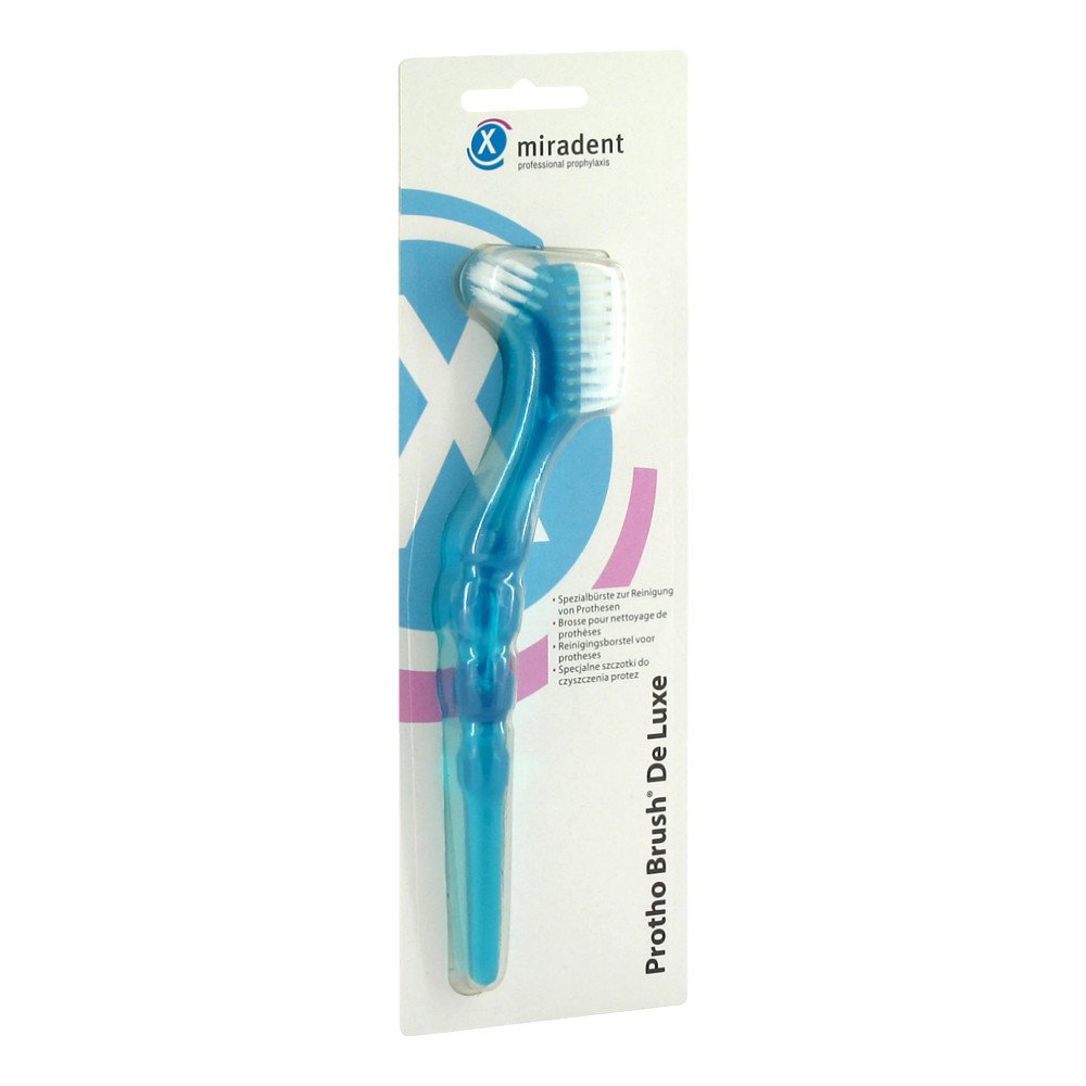 Hager Pharma GmbH Miradent Prothesenbürste Protho Brush blau trans. 02172521