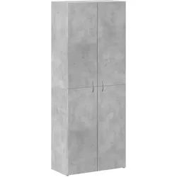 vidaXL Aktenschrank Betongrau 60x32x153 cm Holzwerkstoff
