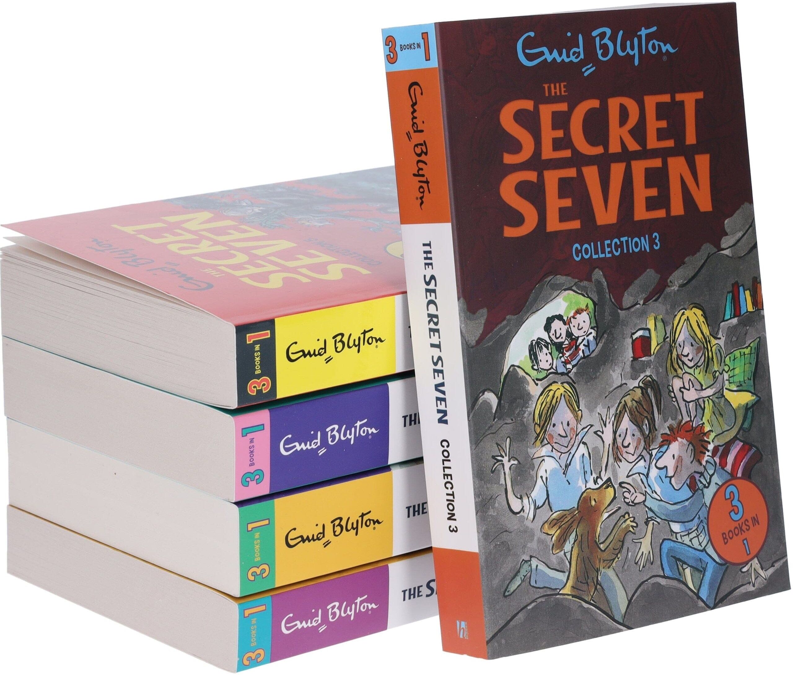 The Secret Seven Series By Enid Blyton 5 Books 15 Story Collection Set - Ages 6-8 - Paperback Hachette