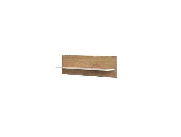 Wandregal GOODPRODUCT Gala , beige (beige, pacific walnuss decor), B:135cm H:35cm T:21cm, Holzwerkstoff, MDF, Regale, Wandregal, Ablage in Beigeton UV-lackiert kratzfest, hochglänzend