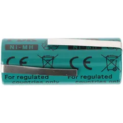 AccuCell Akku NiMH 4/5A, 43x17mm passend für elektrische Zahnbürsten der Braun Oral-B Triumph Serie (bitte Maße 43x17mm prüfen)