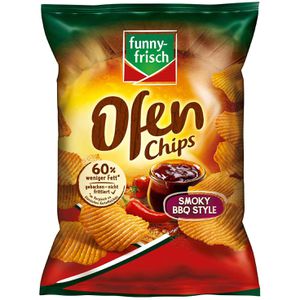 funny-frisch Chips Ofenchips Smoky BBQ Style, Kartoffelchips, 115 g