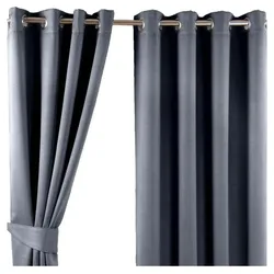 VERDUNKELUNGSVORHÄNGE Fischgrät mit Thermo-Funktion, Ösen 228/228 cm