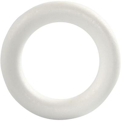 Creativ Company Ring, Größe 17 cm, Dicke 30 mm, Weiß, 1 Stk