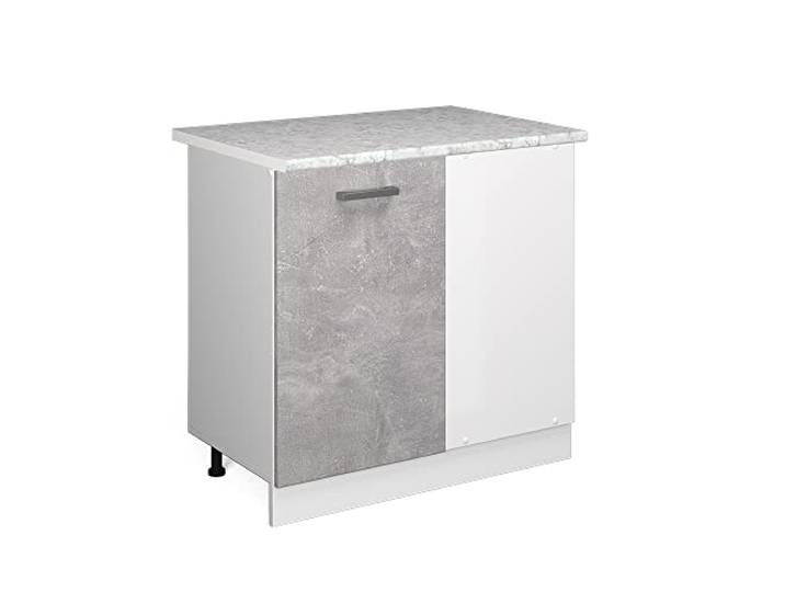 Vicco Eckschrank für Hausrat R-Line, Beton, 86 cm