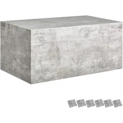 tectake Couchtisch Lasley, Belastbarkeit 45 kg - 90 x 50 x 40 cm Beton Optik