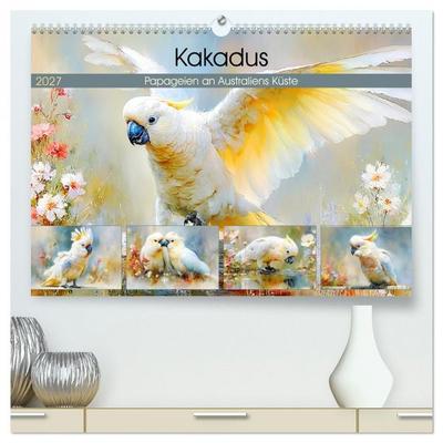 Kakadus. Papageien an Australiens Küste (hochwertiger Premium Wandkalender 2027 DIN A2 quer), Kunstdruck in Hochglanz