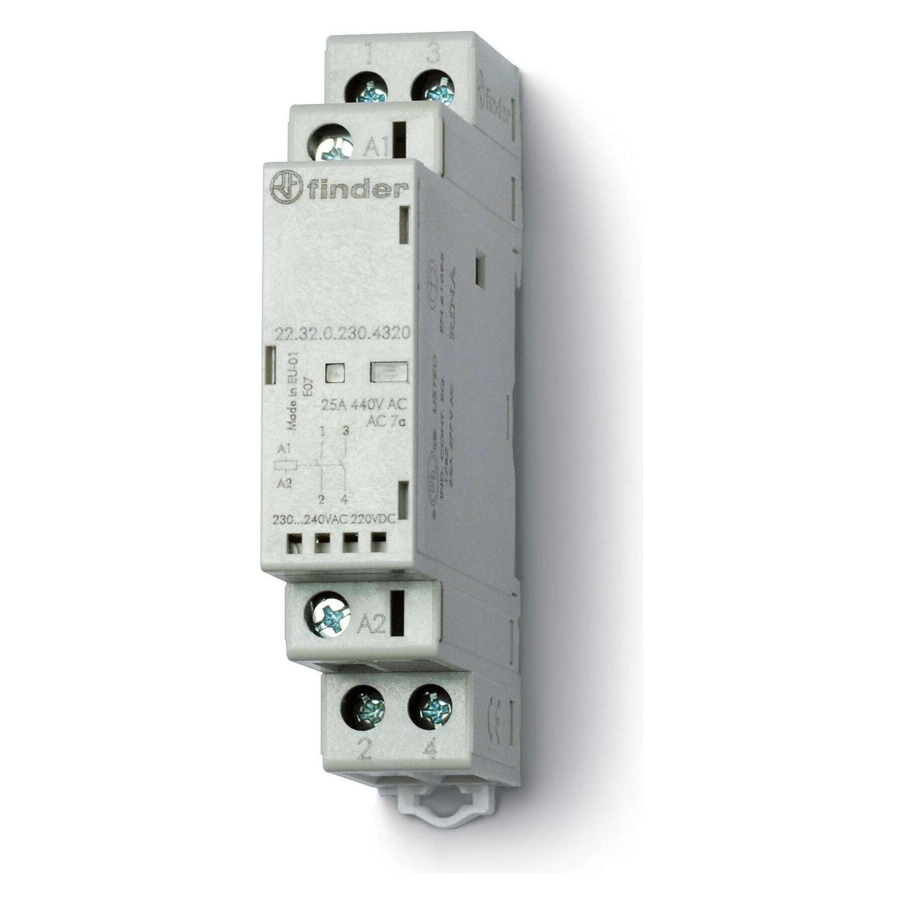 Finder Schütze Serie 22 1S + 1Ö, 25A 230V (22.32.0.230.4520)