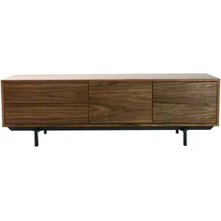 Design-TV-Möbel Vintage geschlossen Nussbaum MANNY