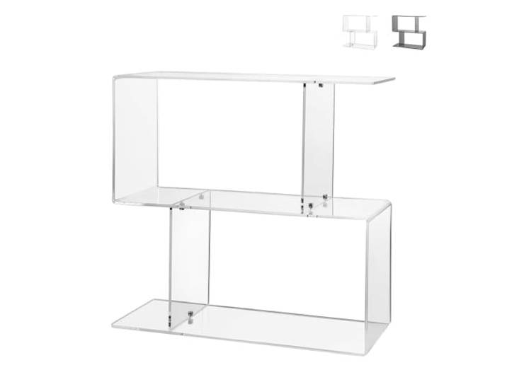 Viceversa Mobiler Beistelltisch aus transparentem Plexiglas für Wohnzimmer - transparent
