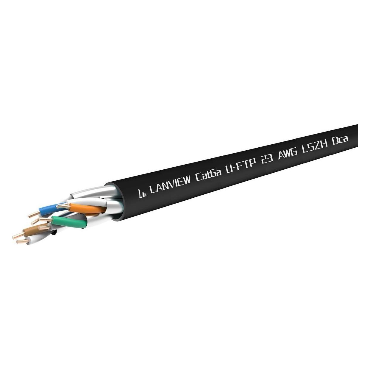 Lanview Cat6a U-FTP 4x2xAWG23 LSZH (CAT6a, 305 m) (LVN122433)