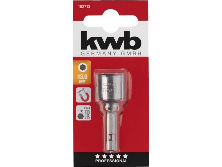 KWB - Bit dop - 13mm - zeskant - magnetisch