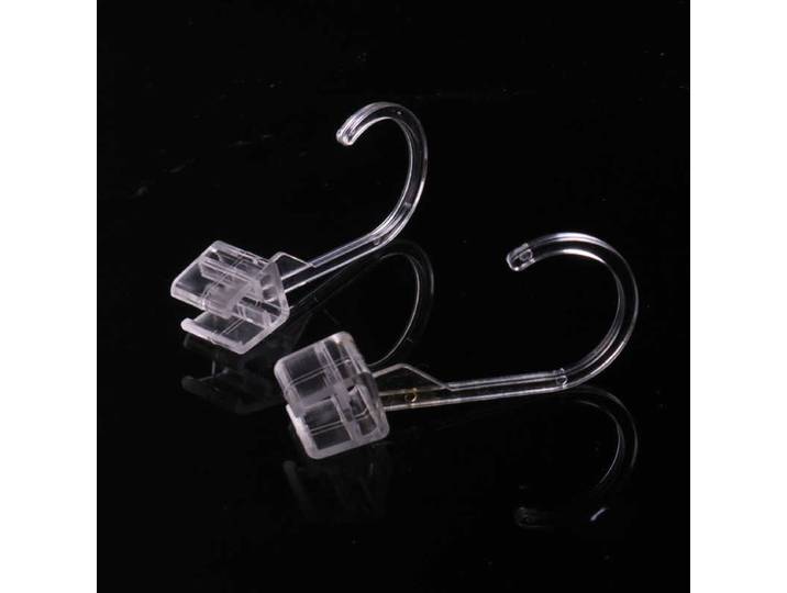 Clips en plastique transparent pour étiquettes de prix, 200 pièces, étagère d'affichage de signe, pince, étiquette de prix, supports, crochet