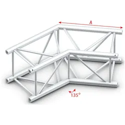 Milos Pro-40 Square F Truss - Corner - Heavy Duty QCLF23 - 135° corner - F