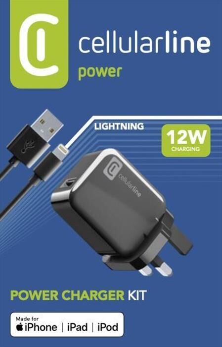 Cellular Line Achkitmfi12wukk Carica Batterie-nero