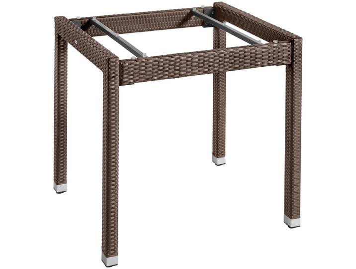 VEGA Tischgestell Metropolitan 80x80x75 cm (LxBxH); tabak; rechteckig