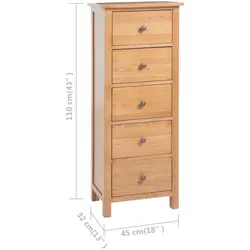 vidaXL, Kommode + Sideboard, Tamenes (32 x 110 x 110 cm)