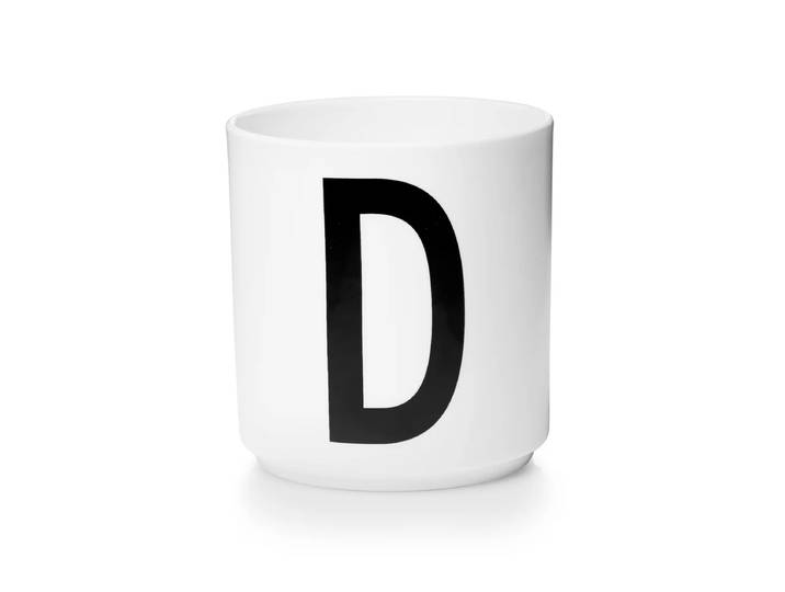 Design Letters - AJ Porzellan Becher D, weiss