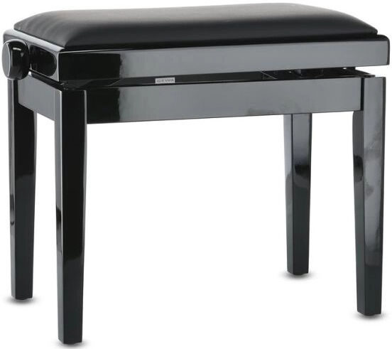 GEWA 130011 Banqueta de Piano Deluxe Vinil Preto
