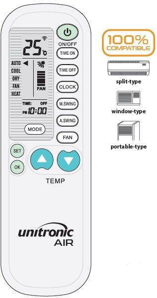 Comando Universal Ar Condicionado (AIR) - UNITRONIC