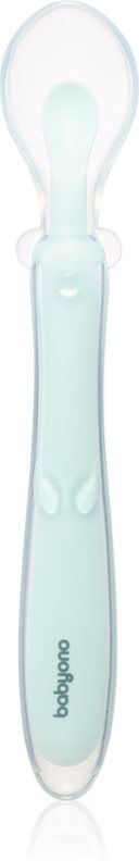 BabyOno Silicone Spoon 6m+ cuillère pour enfant Mint 1 pcs