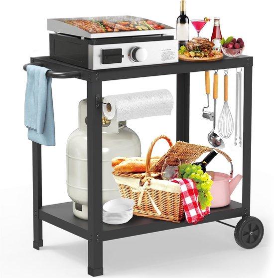 Famanu Grillwagen für den Außenbereich - Ideal für Grillpartys und Gartenfeste