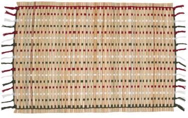 Saro Lifestyle Woven Straw Placemats (Set of 4) - Handwoven Natural Fiber Placemats for Farmhouse Dining and Casual Entertaining