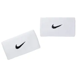 Nike SWOOSH Schweißband (doppelte Breite) weiß/schwarz - STK