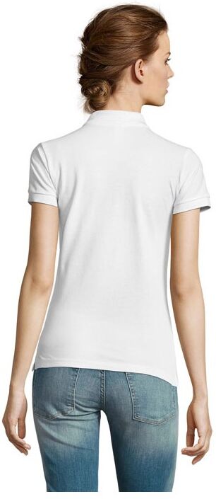 Polo personnalisable femme PEOPLE PEOPLE blanc
