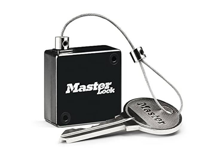 Master Lock Câble rétractable pour Ranger Les clefs dans la Boite à clefs\, Jusqu'à 91 cm de long
